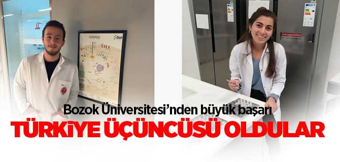 Bozok Üniversitesi TÜBİTAK-2242 Üniversite Öğrencileri Araştırma Projesi Yarışmasında Türkiye üçüncüsü oldu