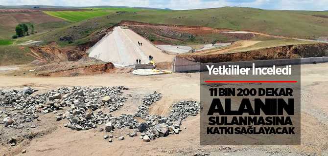 Sarıhamzalı Bahadın Göleti tamamlandığında 11 bin 200 dekar alanı sulama yapacak