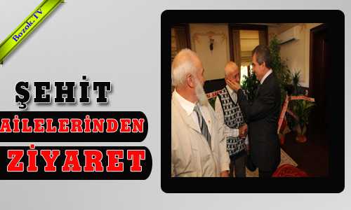 ŞEHİT AİLELERİNDEN ZİYARET