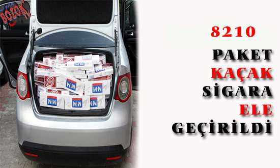 SORGUNDA 8210 PAKET SİGARA ELE GEÇİRİLDİ