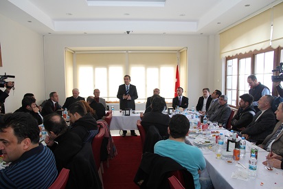 VALİ YAZICI VE BASIN BİR ARAYA GELDİ