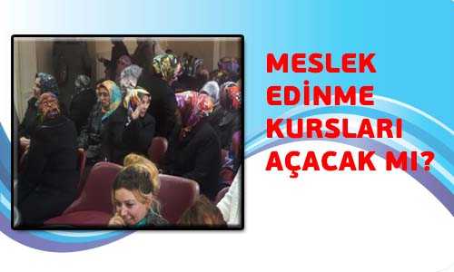 11 MESLEK DALINDA KURS AÇILACAK