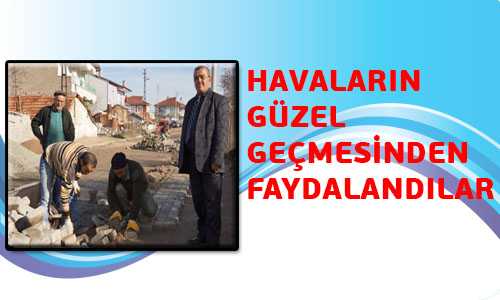 MAHALLE YOLLARI DÜZENLENİYOR
