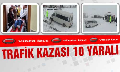 YOZGAT’TA TRAFİK KAZASI 10 YARALI