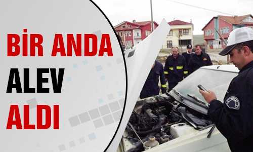 SEYİR HALİNDE ALEV ALDI