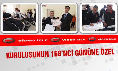 KURULUŞUNUN 168’NCİ YILINDA KAN BAÐIŞINDA BULUNDULAR