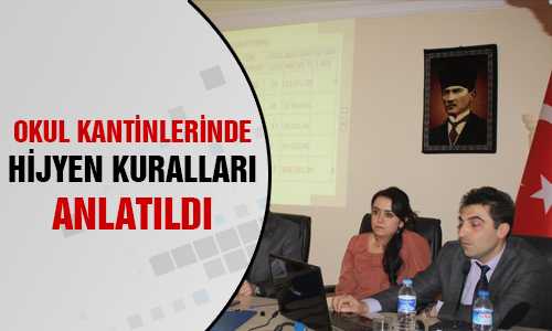 TARIM MÜDÜRLÜÐÜNDEN MEB ÇALIŞANLARINA HİJYEN EÐİTİMİ