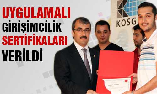 BÜ’DE GİRİŞİMCİLER SERTİFİKALARINI ALDI