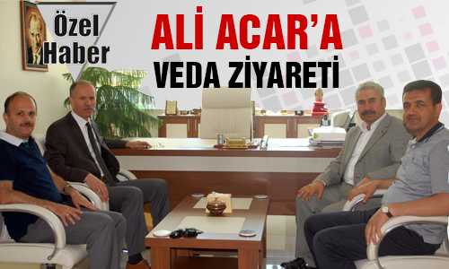 İL M.E MÜDÜRÜ SAİM KUŞ ALİ ACAR’A VEDA ZİYARETİNDE BULUNDU