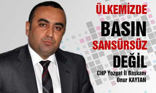 ONUR KAYTAN BASIN BAYRAMINI KUTLADI