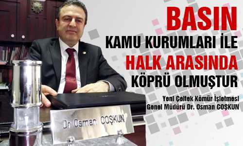 DR. OSMAN COŞKUN’UN BASIN BAYRAMI MESAJI