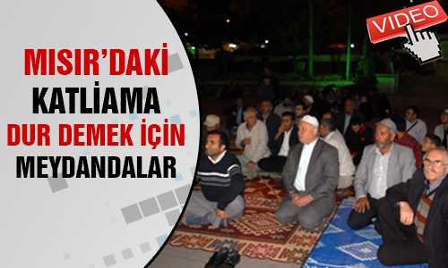 MISIRLI MÜSLÜMANLAR DESTEK İÇİN MEYDANDAYDILAR