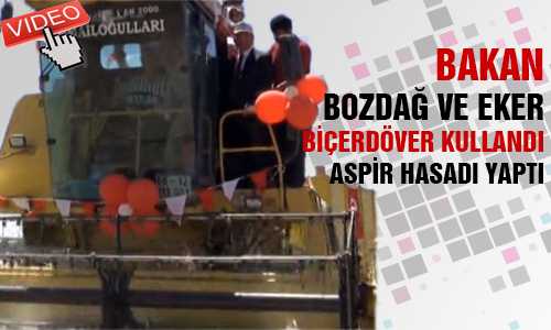ASPİR BAYRAMINDA BOZDAÐ VE EKER HASAT YAPTI
