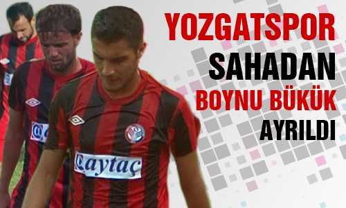 YOZGATSPOR MENEMEN BELEDİYE SPOR’A 1-0 MALUP OLDU