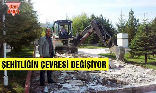ŞEHİTLİKTE ÇALIŞMALAR BAŞLADI