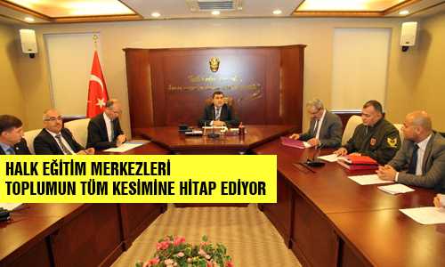 HALK EÐİTİM MERKEZİ TOPLANTISI YAPILDI