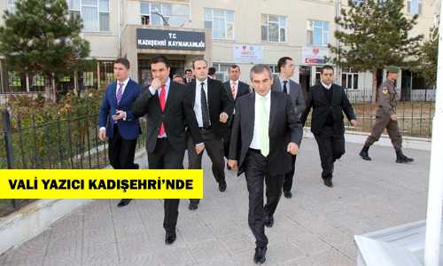 VALİ YAZICI KADIŞEHRİ’NDE İNCELEMELERDE BULUNDU