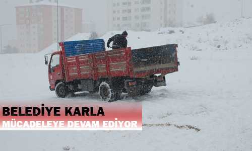 BELEDİYE KAR TEMİZLEME ÇALIŞMALARINA BAŞLADI