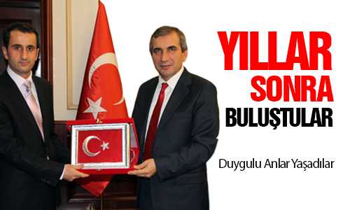 VALİ YAZICI YILLAR SONRA ÖÐRENCİSİYLE BULUŞTU