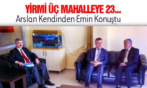 KAZIM ARSLAN SOSYAL HİZMETLER MÜDÜRÜNÜ ZİYARET ETTİ