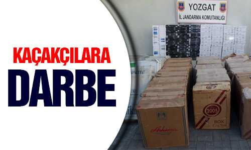 24 BİN 400 PAKET KAÇAK SİGARA ELE GEÇİRİLDİ 