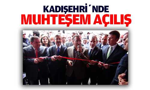KADIŞEHRİ BELEDİYE HİZMET BİNASI TÖRENLE AÇILDI