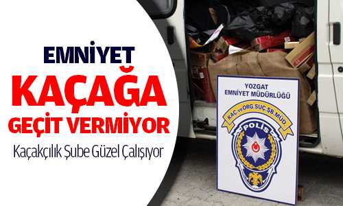 20 BİN 300 PAKET SİGARA ELE GEÇİRİLDİ