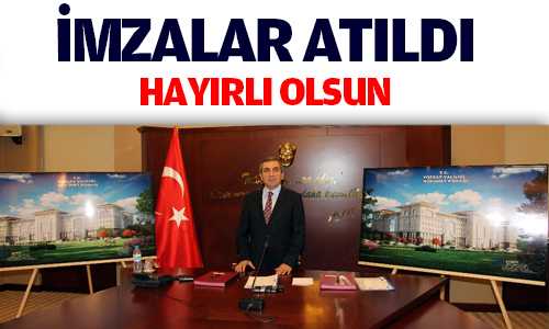 YENİ HÜKÜMET KONAÐI İÇİN İMZALAR ATILDI