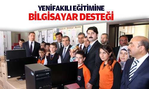 VALİ YAZICI YENİFAKILIDA EÐİTİME DESTEK DEVAM EDECEK