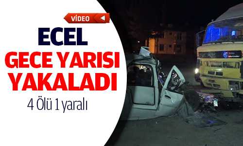 Trafik Kazası 4 Ölü 1 Yaralı