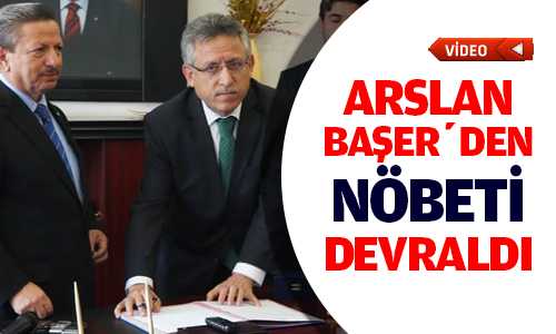 Kazım Arslan Başkanlık Koltuğuna Oturdu