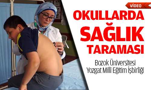 Üniversite Milli Eğitim İşbirliği Okullarda Sağlık Taraması