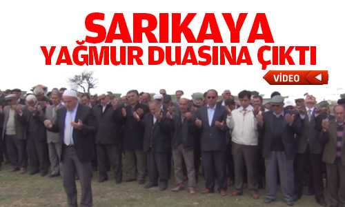 Sarıkayalı Çiftçiler Yağmur Duasına Çıktı