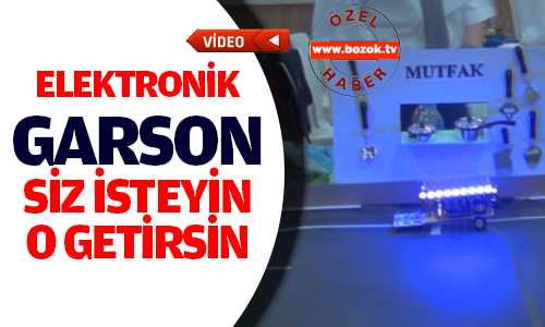 TÜBİTAK Fuarında Elektronik Garson İlgi Odağı Oldu
