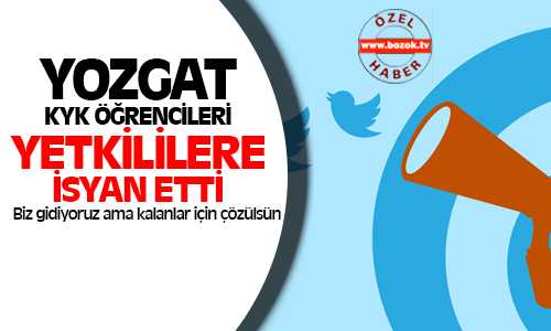 Yozgat KYK Öğrencileri Yol Sorununun Çözülmesini İstiyor