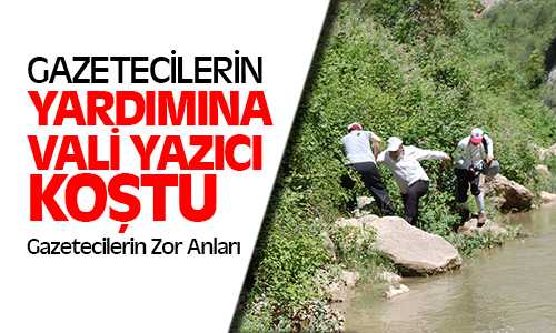 Kanyonda Gazeteciler Zor Anlar Yaşadı