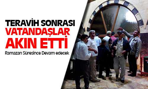 Teravih Namazı Sonrası Çay ve Lokum İkram Edildi