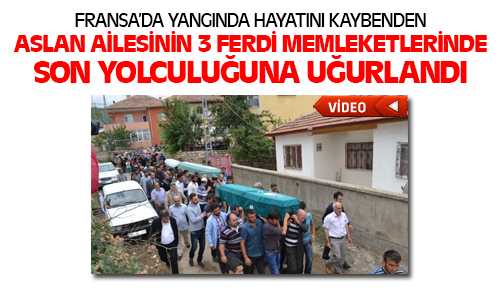 Fransa’da Yangında Hayatını Kaybeden Aile Gözyaşları Arasında Toprağa Verildi