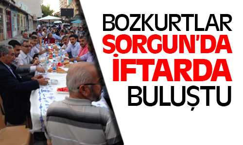 MHP’liler Sorgun’da İftarda Buluştu