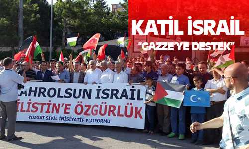 Yozgat Sivil İnisiyatif Platformu Gazze’ye Destek Mitingi Düzenledi