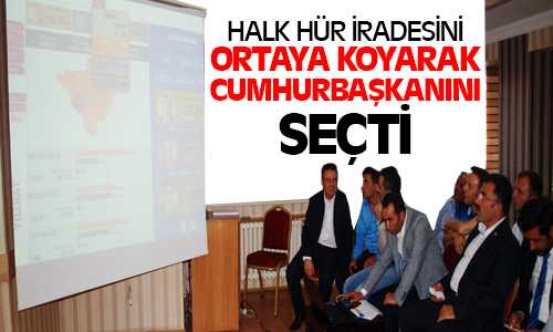 Coşkun, Seçim Sonuçlarını Dev Ekrandan Takip Etti