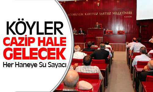 Köylere Hane Başına Su Sayacı