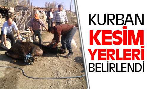 Yozgat’ta Kurban Kesimi 7 Bölgede Yapılacak