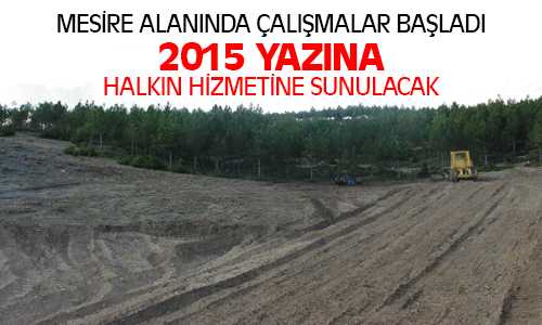 Kadışehri’nde Mesire Alanı Çalışmaları Başladı