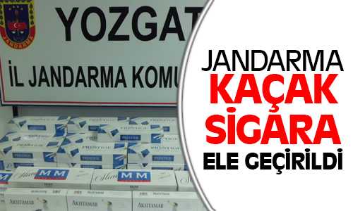 Jandarma 740 Paket Sigara Ele Geçirdi