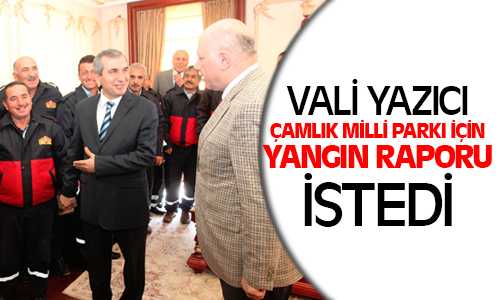 Yozgat İtfaisi Personeli Vali Yazıcı’yı Makamında Ziyaret Etti