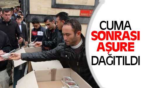 Hayırsever İş Adamı Tarafından Aşure Dağıtıldı