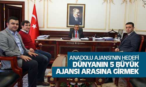 AA Kayseri Bölge Müdürü Işık Vali Yazıcıyı Ziyaret Etti
