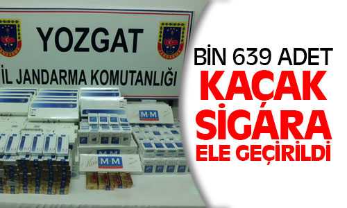 İl Jandarma Ekipleri 1639 Paket Kaçak Sigara Ele Geçirdi