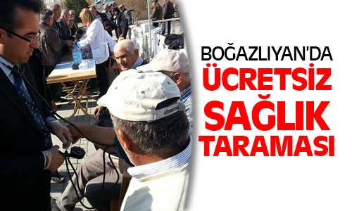 Boğazlıyan Toplum Sağlığı Merkezi Ücretsiz Sağlık Taraması Yaptı